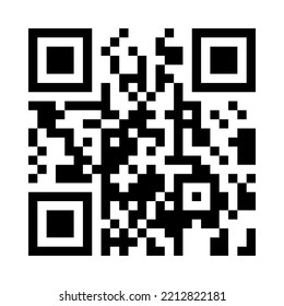 Sampel Kode QR Vektor Untuk Pemindaian Smartphone Yang Terisolasi Di Latar Belakang Putih.