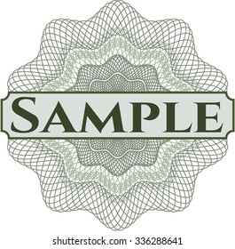 Sample abstract linear rosette