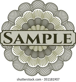 Sample abstract linear rosette