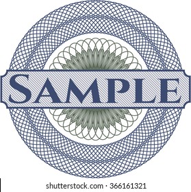 Sample abstract linear rosette
