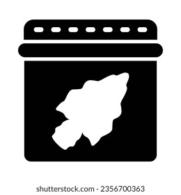 Sample Bag Vector Glyph Icon For Personal And Commercial Use.
