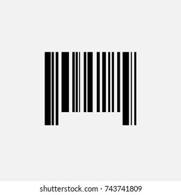 Sample Bar Code For Scanning Icon Vector Illustration