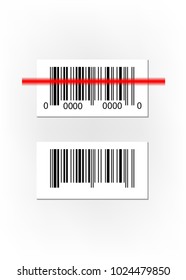 Sample Bar Codes For Scanning Icon Vector Illustration isolated