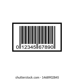 sample barcode icon in flat design