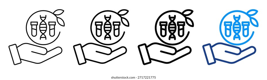 Beispiel-Biologie-Symbol - Sammlungssatz mit unterschiedlichen Umrissen
