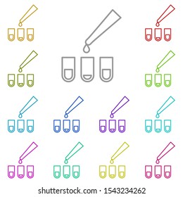 Sample, biology iconmulti color icon. Simple thin line, outline vector of biology icons for ui and ux, website or mobile application