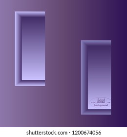 Sample blank wall with openings for windows. Wall for advertising, banner, internet content design. Vector illustration.