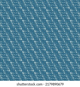 A Sample Of Blue Floor Carpet With White Stripes And Flecks. Streaked Texture Background. Abstract Vector.