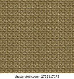 Sample of a brown sweater knitted from wool or cotton. Woolen jersey. Crocheted background. Abstract vector seamless.