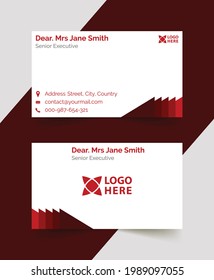 sample business card template design