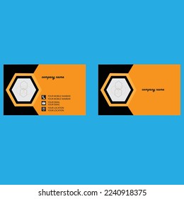 A sample business card template design