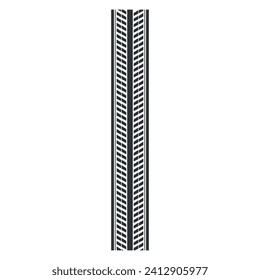 Sample of car tire pattern on white background
