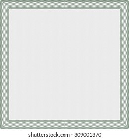 Sample Certificate. Complex design. Frame certificate template Vector. With complex background. 