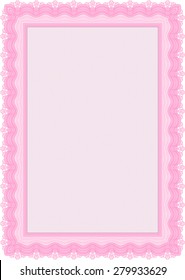 Sample Certificate. Detailed.With guilloche pattern. Nice design. 