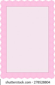 Certificado o diploma de muestra. Diseño moderno. Con fondo lineal. Patrón vectorial que se utiliza en moneda y diplomas.