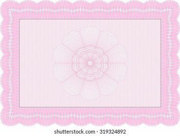 Musterzertifikat oder Diplom. Geldstil.Mit hochwertigem Hintergrund. Schönheitsdesign. 