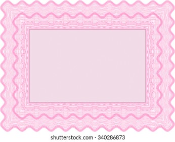 Certificado de ejemplo. Fácil de imprimir. Buen diseño. Personalizable, fácil de editar y cambiar los colores.