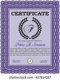  Sample Certificate. Vector pattern that is used in money and certificate. Artistry design. With quality background. 