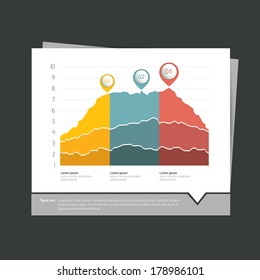 Sample Chart, Graph. Infographics Data Visualisation. 