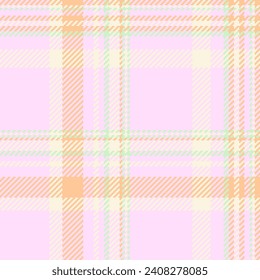 Sample check background pattern, chic texture plaid textile. Shape tartan seamless vector fabric in light and beige colors.