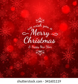 Sample Christmas cards with colorful text. The texture of the snowflakes. Bright winter background for greetings, invitations and other cards. Vector.