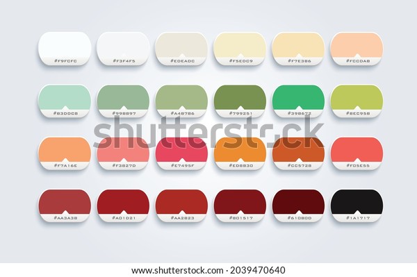Sample Color Guidebook Sample Card Sample Stock Vector (Royalty Free ...
