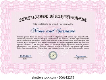 Sample Diploma. Easy to print. Diploma of completion.Nice design. 