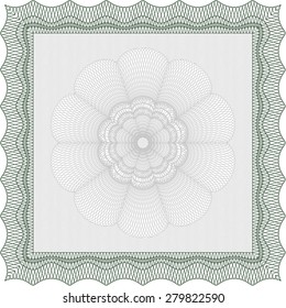 Sample Diploma. With guilloche pattern. Vector certificate template.Superior design. 