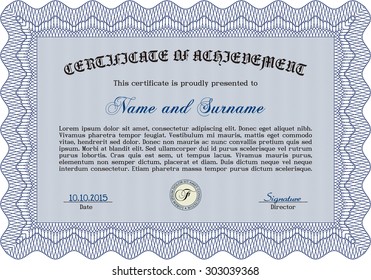 Sample Diploma. Printer friendly. Money style.Excellent design. 
