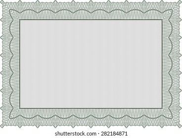 Sample Diploma. Vector certificate template.Printer friendly. Superior design. 