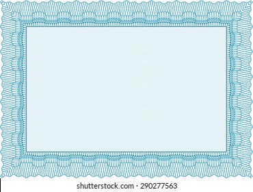 Sample Diploma. Vector illustration.With quality background. Lovely design. 