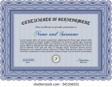 Sample Diploma. Vector pattern that is used in currency and diplomas.Lovely design. Easy to print. 