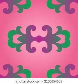 Sample ethnic, folk, geometric, mosaic ornament, pattern for fabrics, interiors, ceramics and furniture in the Arabian style.