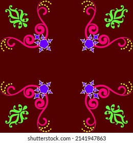 Sample ethnic, folk, geometric, mosaic ornament, pattern for fabrics, interiors, ceramics and furniture in the Arabian style.