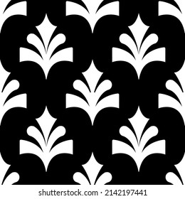  Sample ethnic, folk, geometric, mosaic ornament, black and white pattern for fabrics, interiors, ceramics and furniture in the Arabian style.