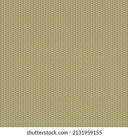Eine Probe aus feinem Strickgewebe in Braun und hellgrün. Baumwolle Jersey Textur. Abstrakte Vektorgrafik.