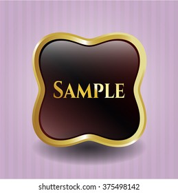 Sample gold emblem