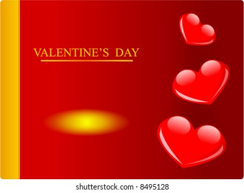 sample for greeting gard of valentine's day illustration