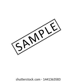 sample icon, label design template 