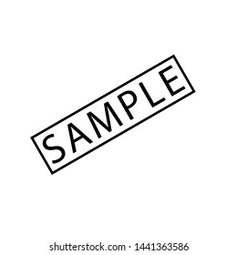 sample icon, label design template 