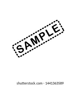 sample icon, label design template 