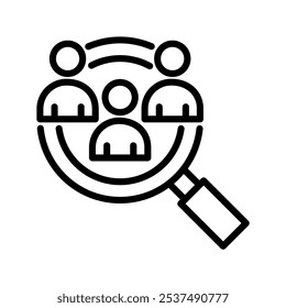 Ícone de exemplo. Ilustração de vetor de linha simples.