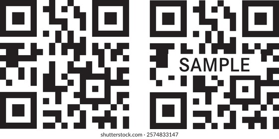 
Sample illustration of two-dimensional barcode (QR)