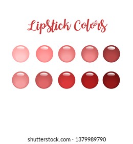 Sample lipstick color in a glossy button design