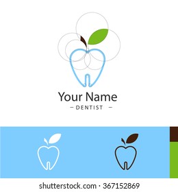 the sample logo for dental surgeries. Company logo design