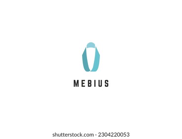 Sample logo design solutions with simple mebius ribbon sign