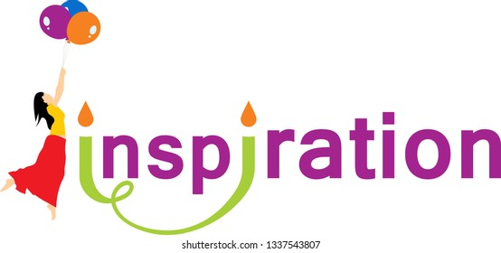 sample logo girl with balloons