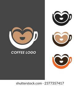 Sample minimalist cafe logo vector