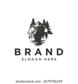 Sample and modern logo design for wildlife safari park, forest animals, animal park, business and company.