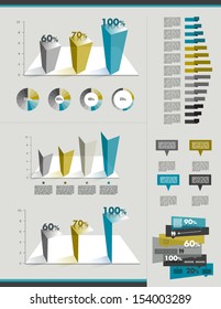 Sample page. Charts, graphs for info graphics.